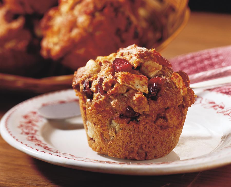 Chunky Cran-Apple Bran Muffins