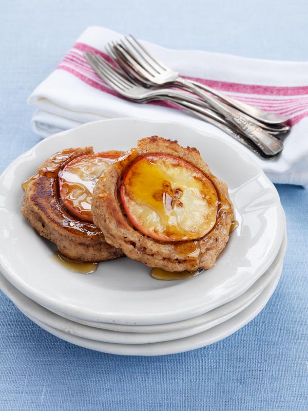 Ontario Apple-Walnut Pancakes with Spelt